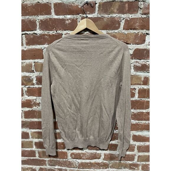 J. Crew Cotton With Cashmere Beige Slim Small Sweater Pullover Mens Work Preppy - Picture 3 of 4